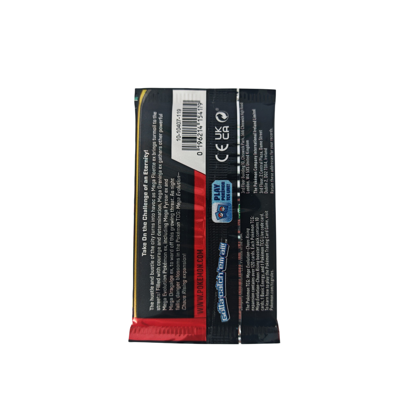 Pokémon Chaos Rising booster pack