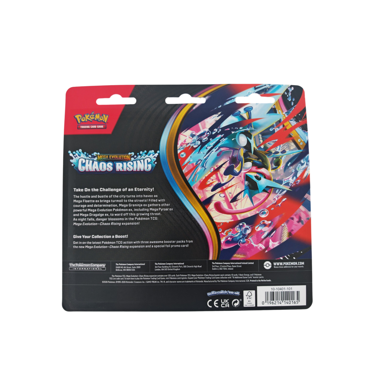 Pokémon Chaos Rising 3 Pack Blister